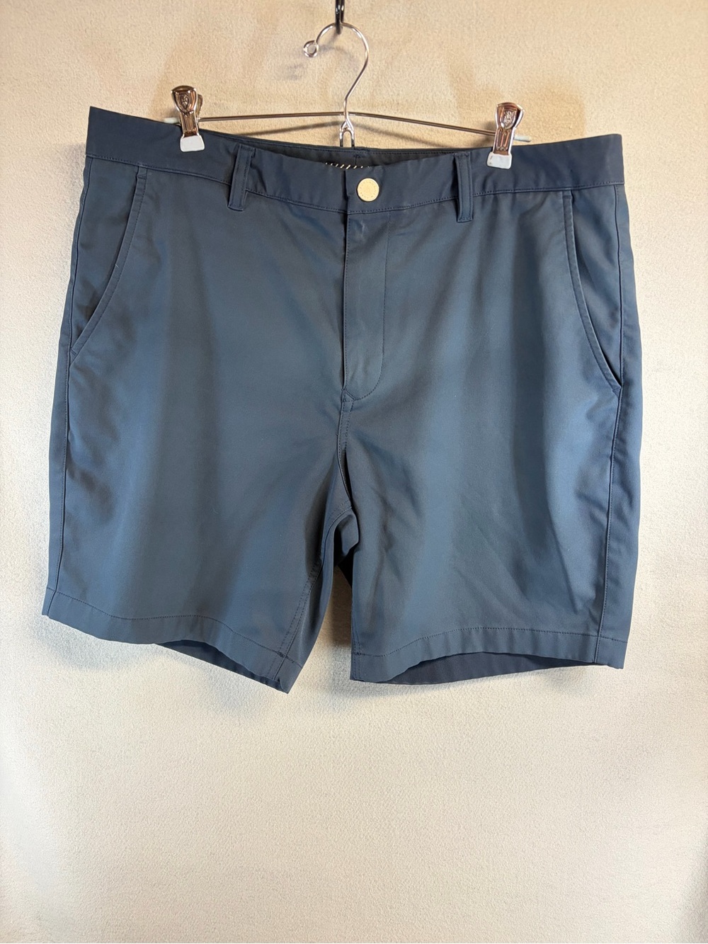 Bonobos Highland Golf Shorts 8” UPF 50 Sz 36 Flat Front Navy Blue